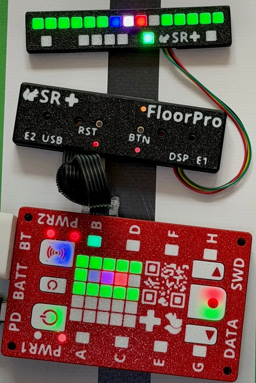 FloorPro and its display connected to a sciro PeakHub